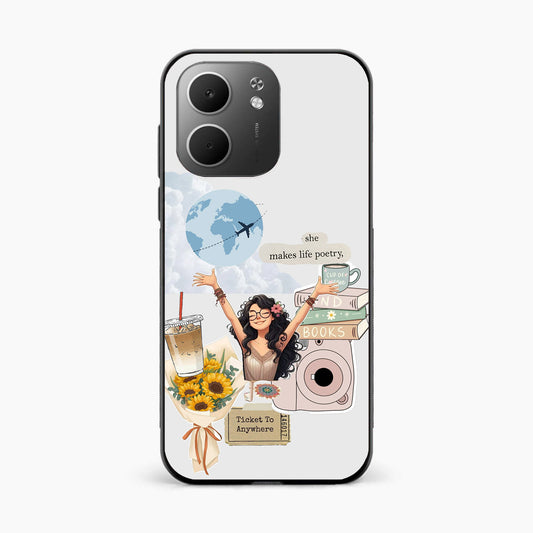 Dreamy Travel Girl Aesthetic Oppo A5x 5g Back Covers