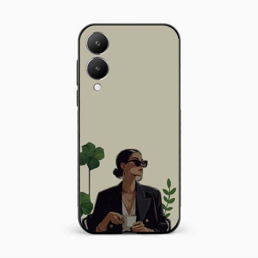 Sassy Minimal Coffee Aesthetic Vivo Y28 5G Back Cover