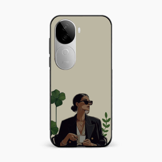 Sassy Minimal Coffee Aesthetic Vivo V40e 5g Back Covers