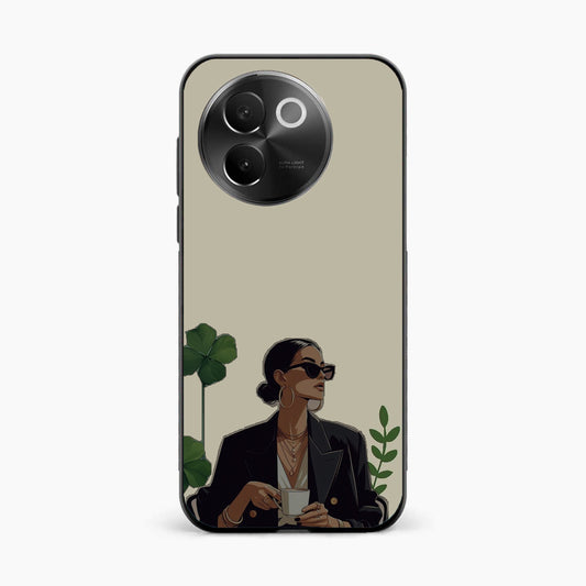 Sassy Minimal Coffee Aesthetic Vivo V30e 5g Back Cover