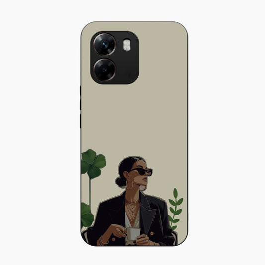 Sassy Minimal Coffee Aesthetic Oppo A6x 5G Back Cover