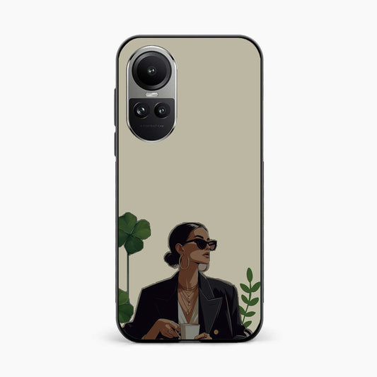 Sassy Minimal Coffee Aesthetic Oppo Reno 10 Back Cover
