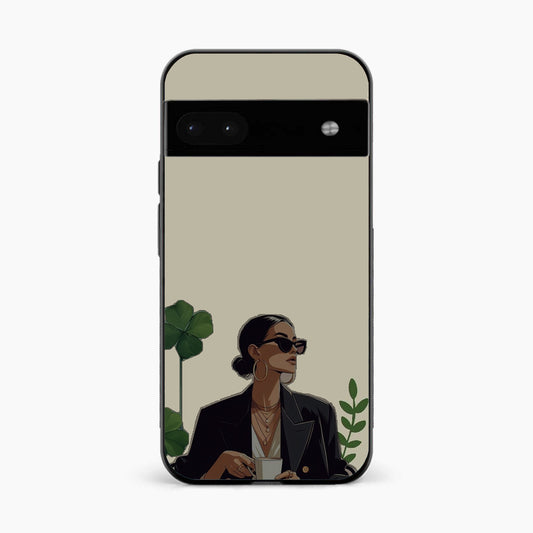Sassy Minimal Coffee Aesthetic Google Pixel 8A Back Cover