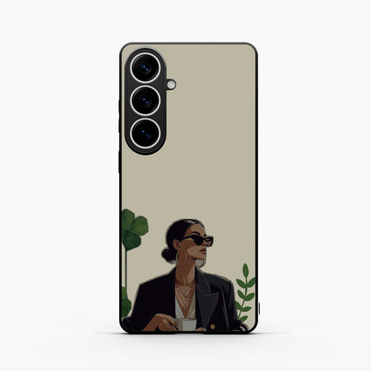 Sassy Minimal Coffee Aesthetic Samsung S26 Back Covers