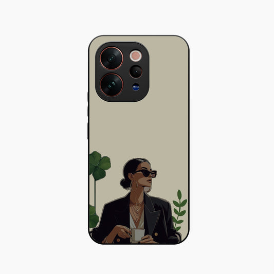 Sassy Minimal Coffee Aesthetic Vivo V70 5G Back Cover