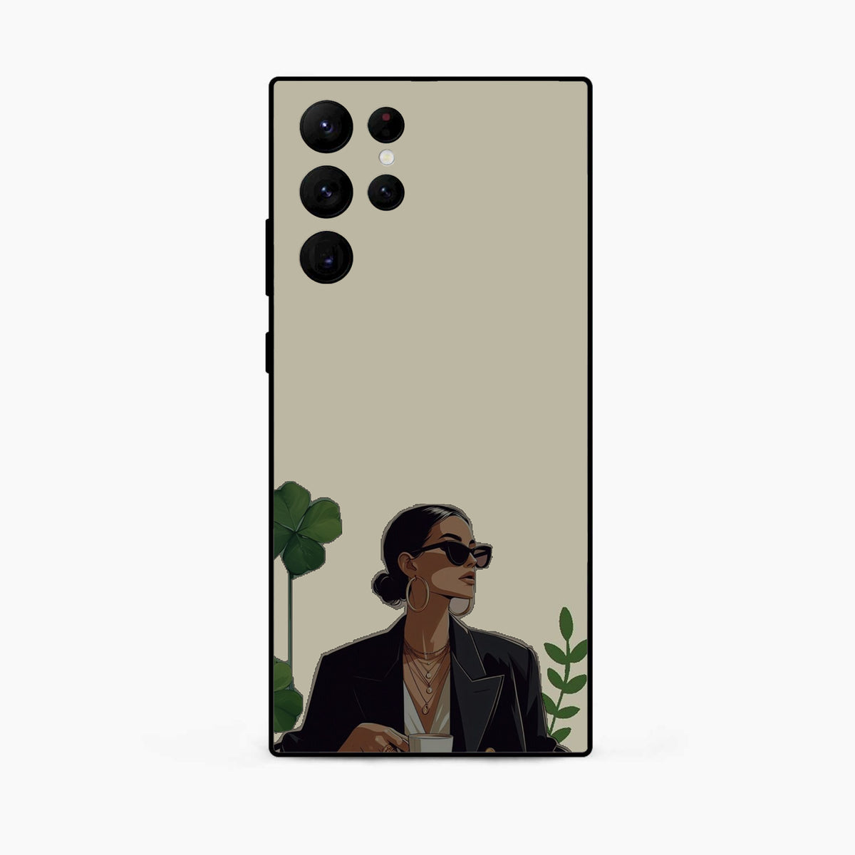 Sassy Minimal Coffee Aesthetic Samsung S25 Ultra Back Cover