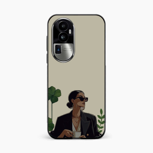 Sassy Minimal Coffee Aesthetic Oppo Reno 10 Pro Plus 5G Back Cover
