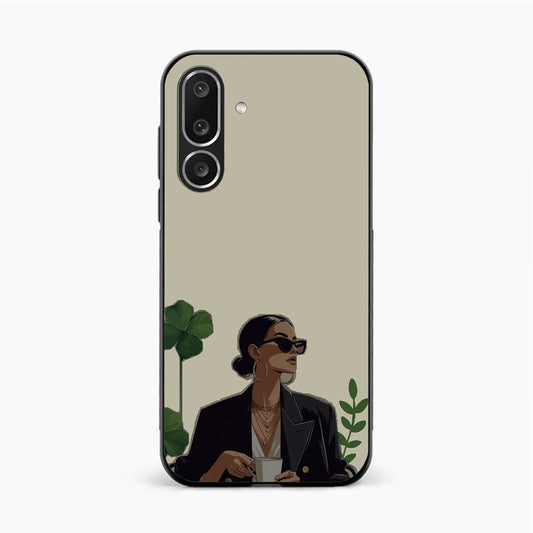Sassy Minimal Coffee Aesthetic Samsung F56 Back Cover
