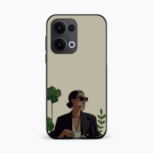 Sassy Minimal Coffee Aesthetic Oppo Reno 13 5G Back Cover
