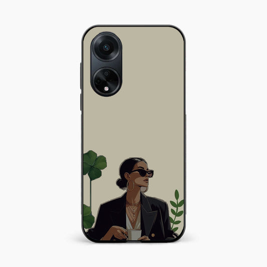 Sassy Minimal Coffee Aesthetic Oppo F23 Back Covers