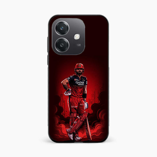 King Kohli Red Art Oppo A3 5g Back Covers