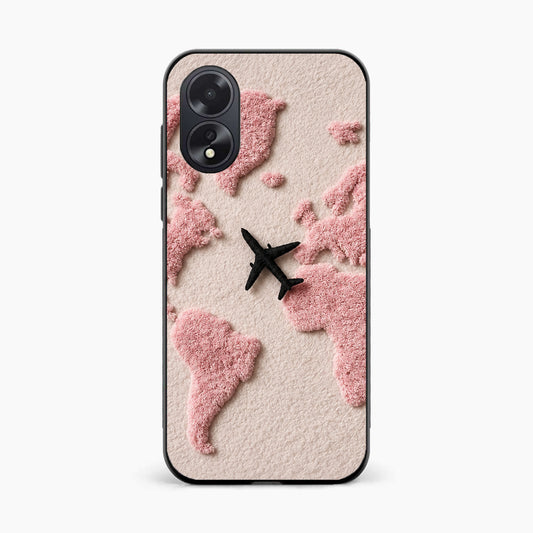 Pink Travel Mood Oppo A38 Back Cover