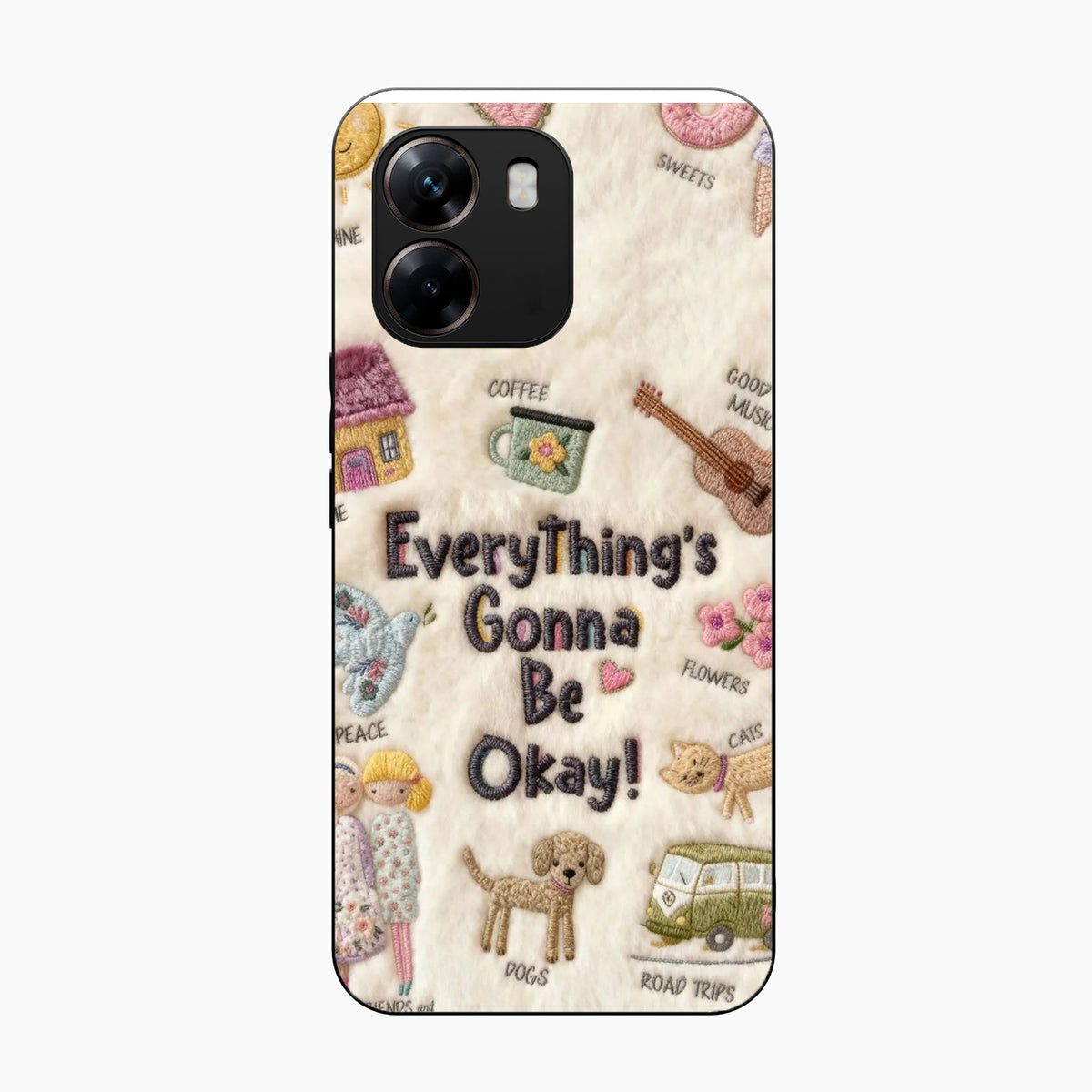 Cozy Happiness Collection Oppo A6x 5G Back Cover