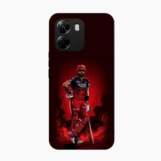 King Kohli Red Art Oppo A6x 5G Back Cover