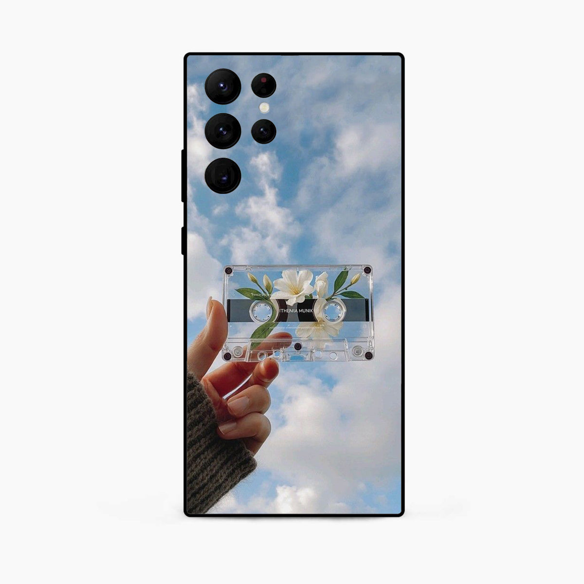 Cloudy Music Vibes Samsung S25 Ultra Back Cover
