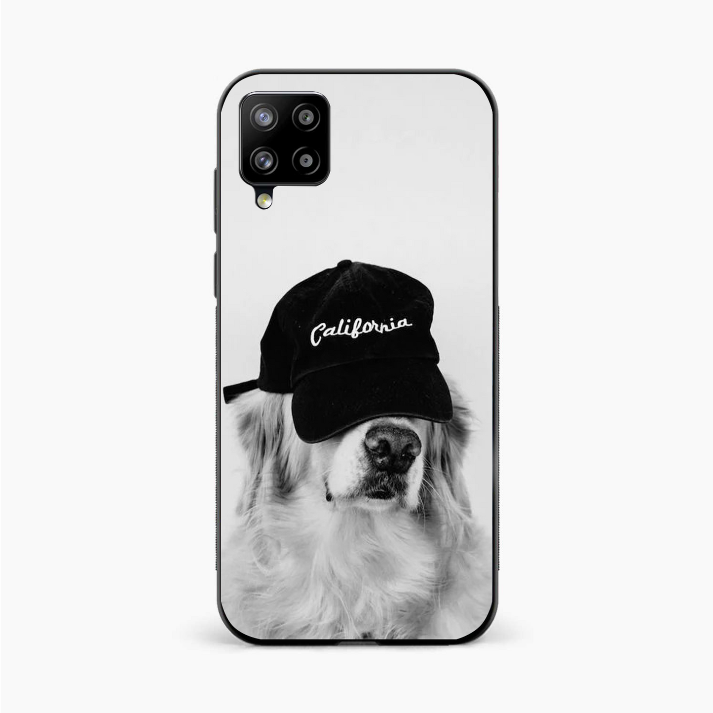Black & White Samsung A12 Back Cover
