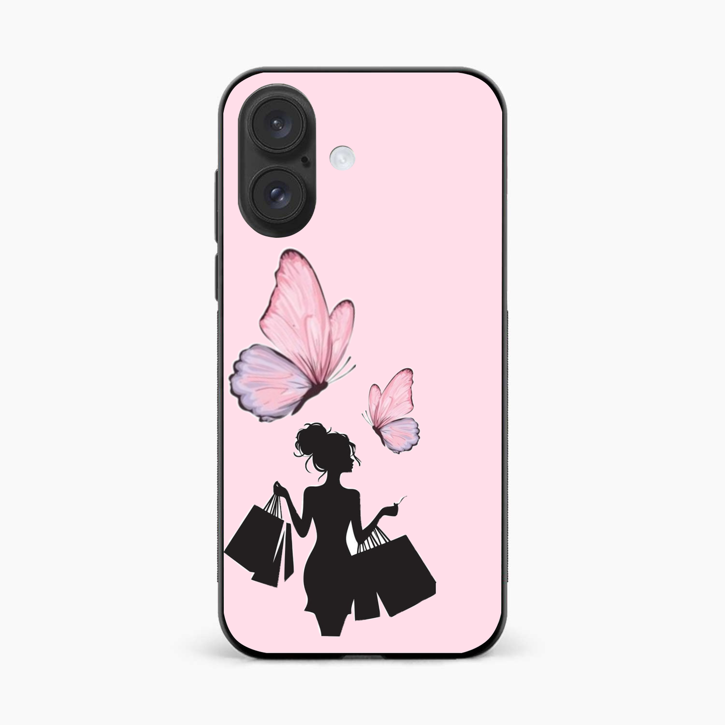 Butterfly Babe Aesthetic iPhone 16 Back Cover