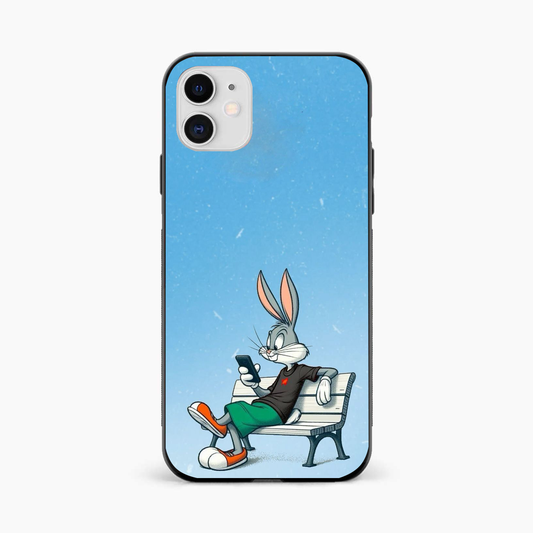 Chill Bunny Aesthetic iPhone 12 Back Cover