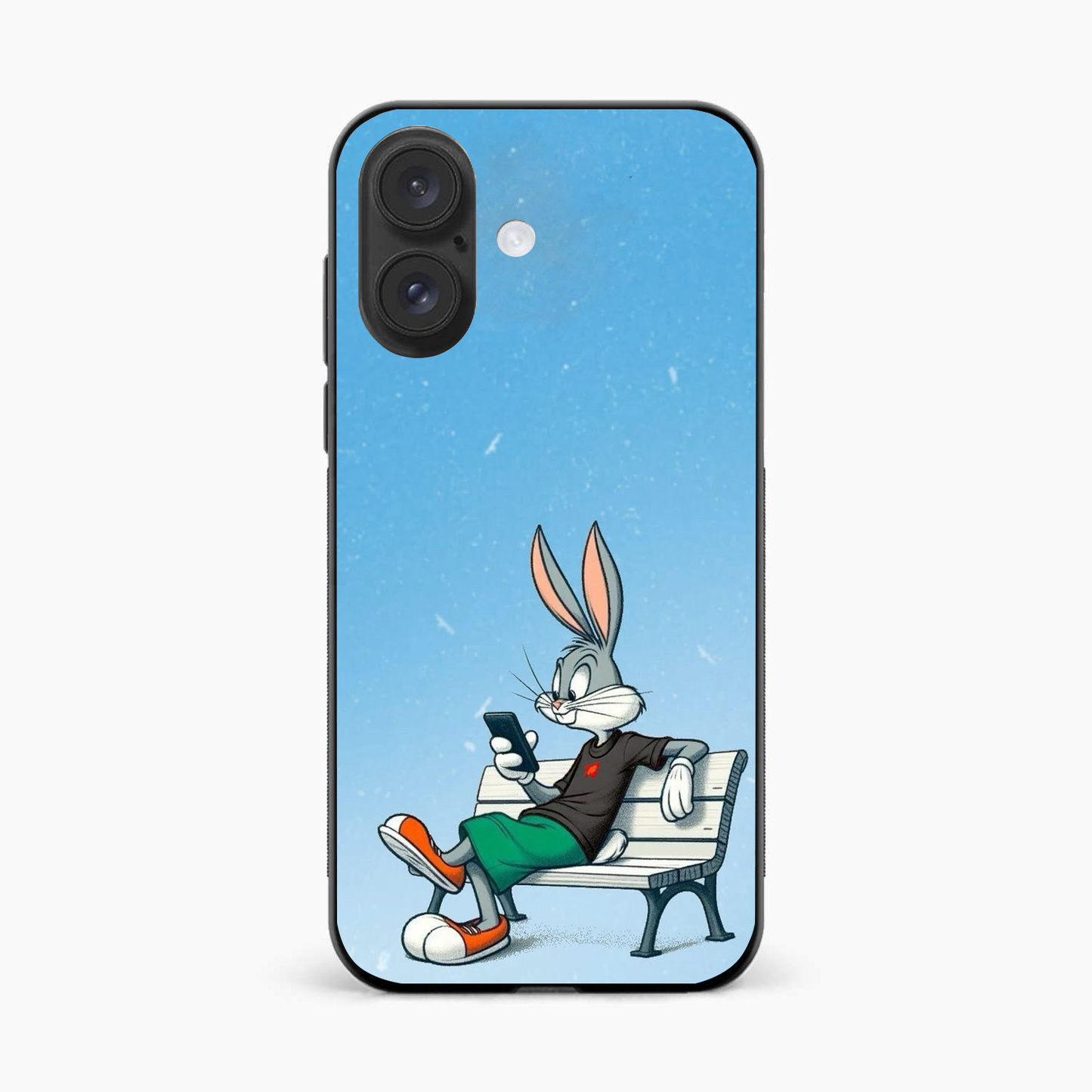 Chill Bunny Aesthetic Iphone 16 Plus Back Cover