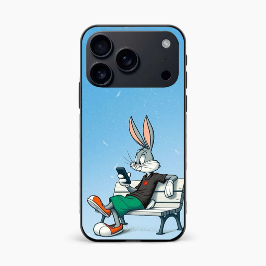 Chill Bunny Aesthetic Iphone 17 Pro Back Cover