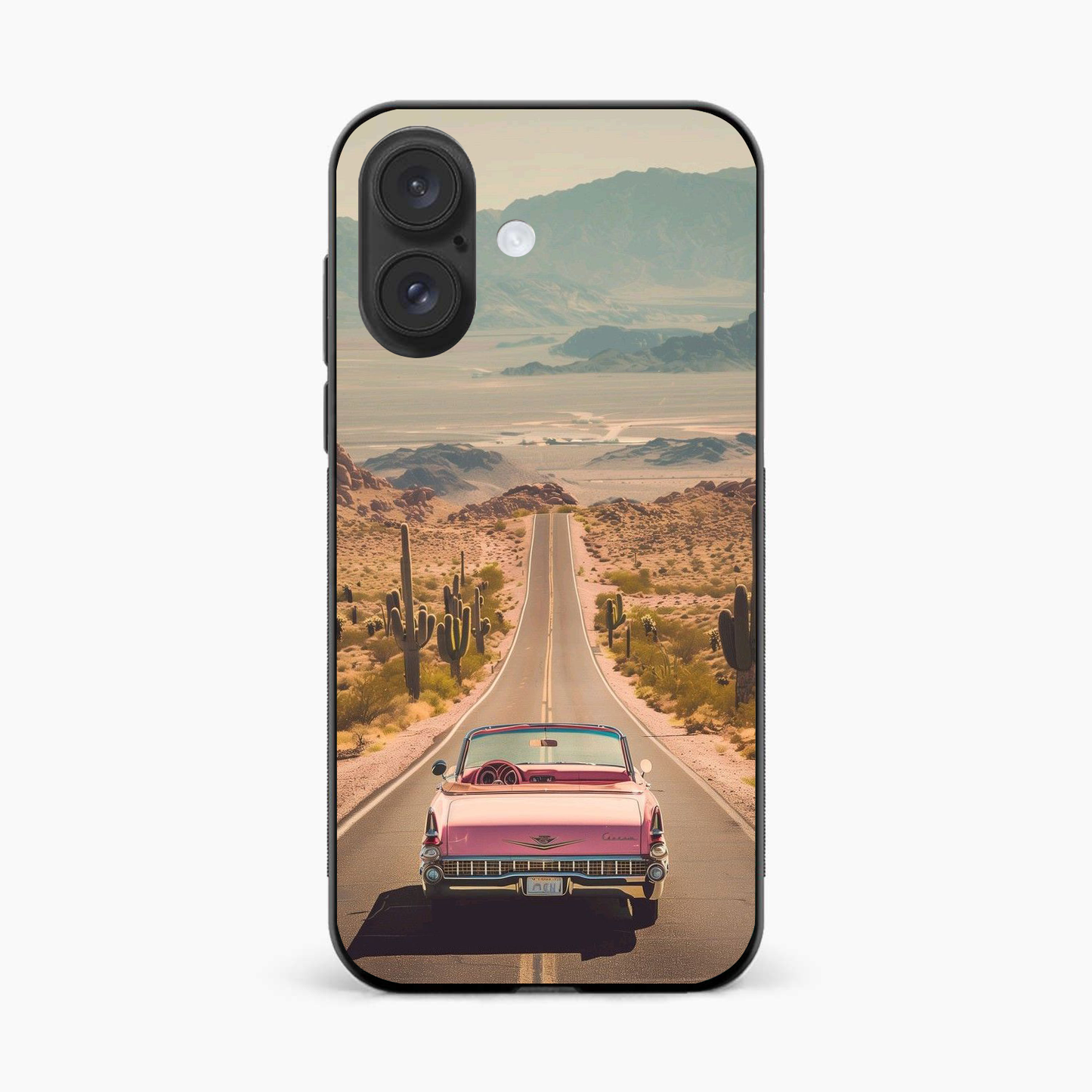 Classic Car Scenic Iphone 16 Plus Back Cover