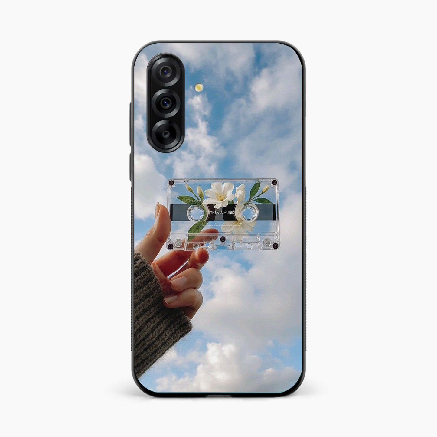 Cloudy Music Vibes Samsung A36 Back Cover
