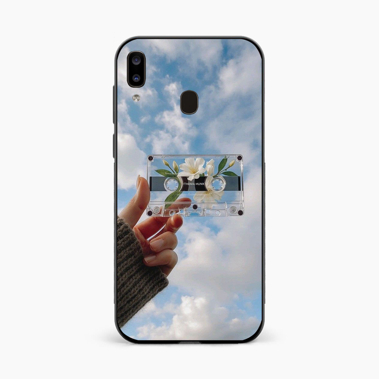 Cloudy Music Vibes Samsung A20 Back Cover