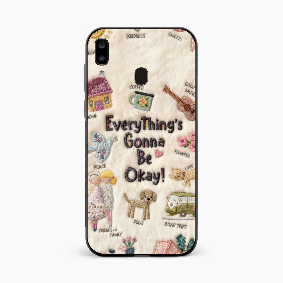 Cozy Happiness Collection Samsung A20 Back Cover