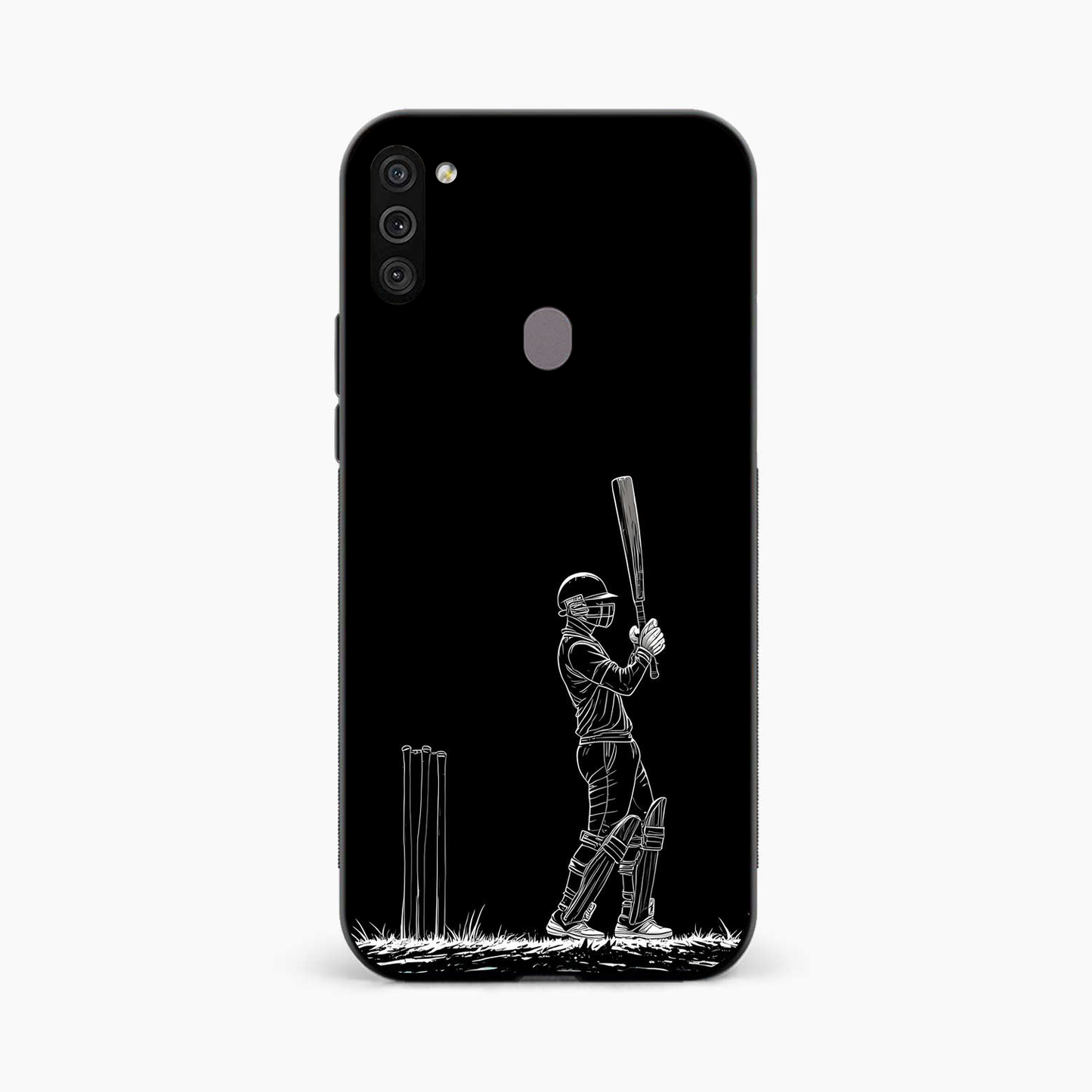 Cricket Minimal Line Art Samsung A11 Back Cover