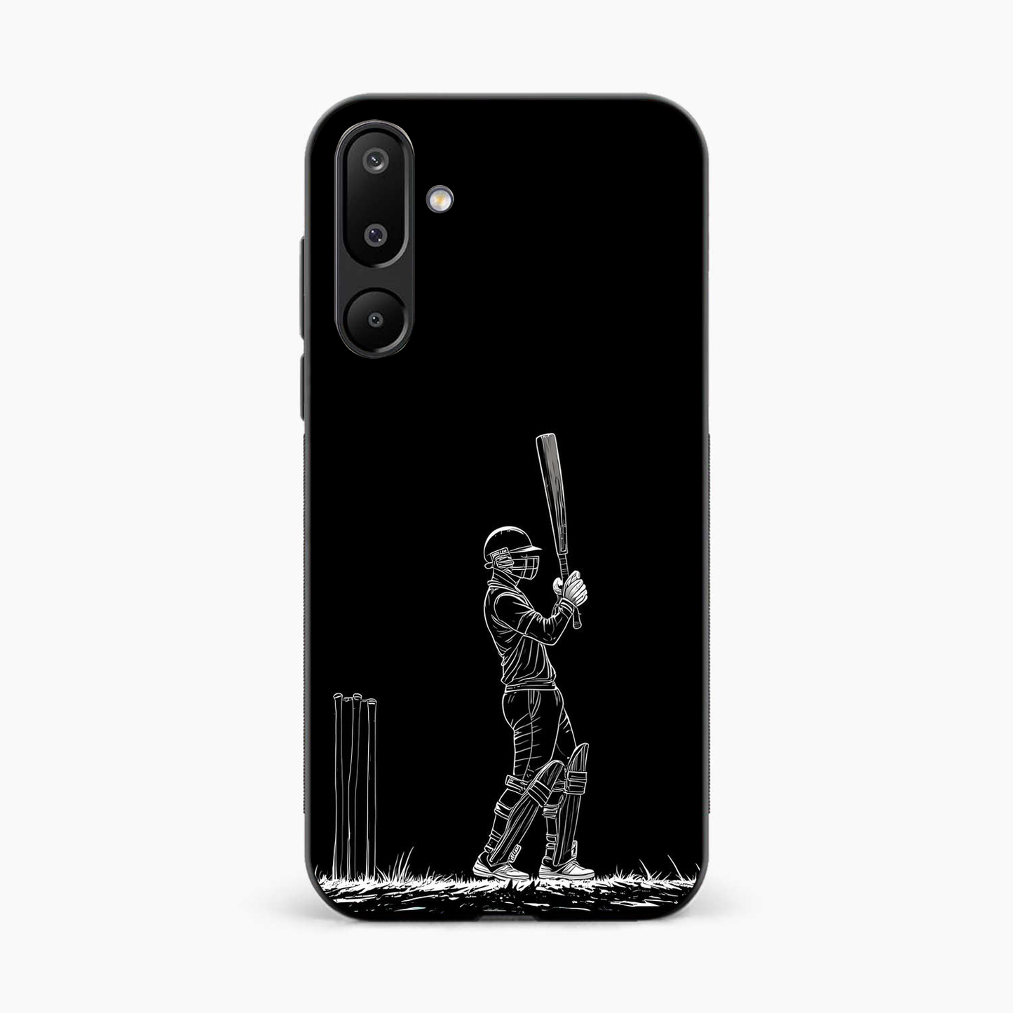 Cricket Minimal Line Art Samsung M16 Back Cover