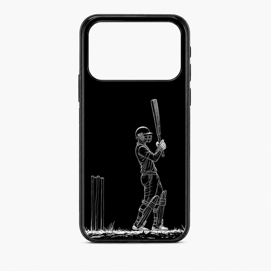 Cricket Minimal Line Art iPhone 17 Pro Back Cover