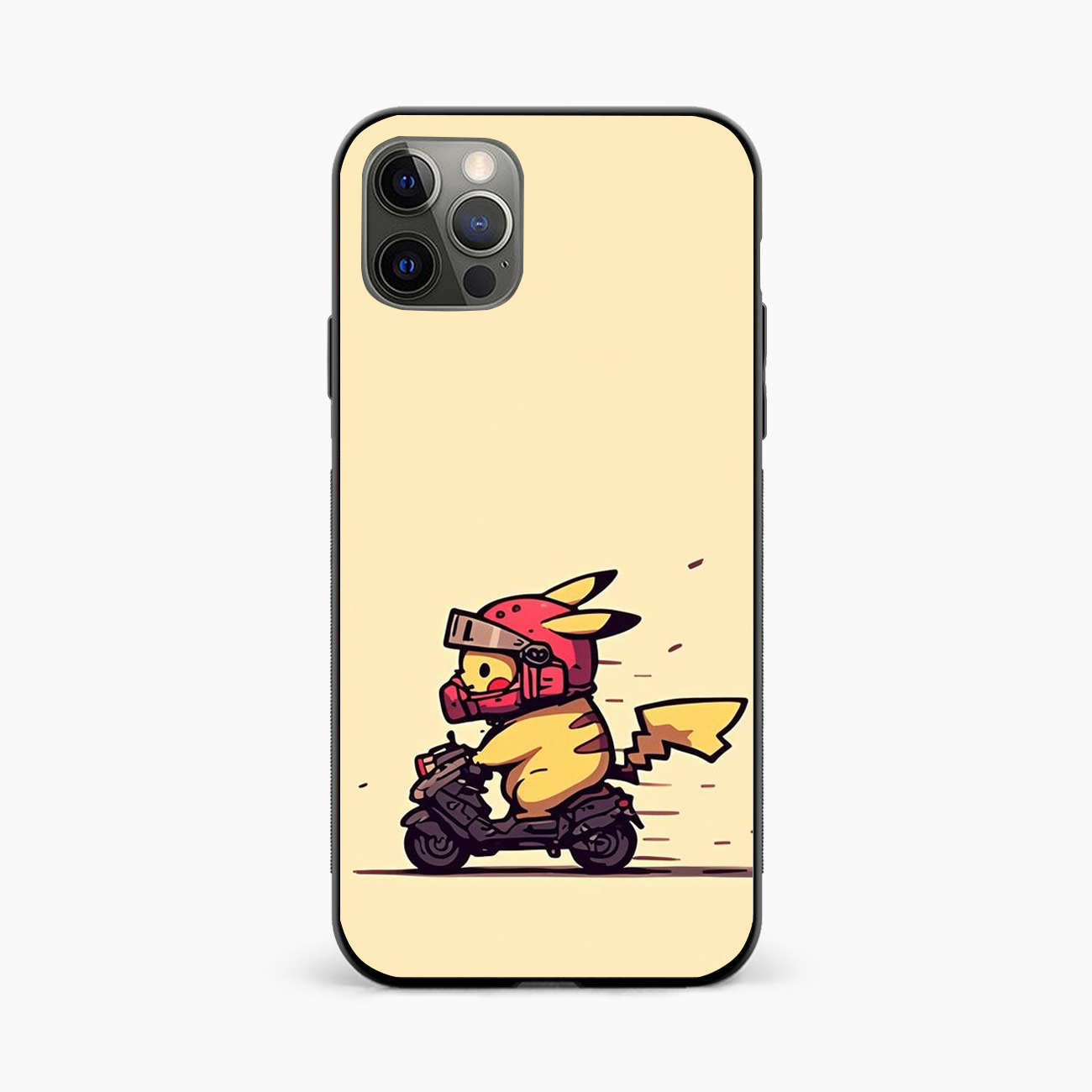 Cute Biker Pikachu Iphone 13 Pro Back Cover