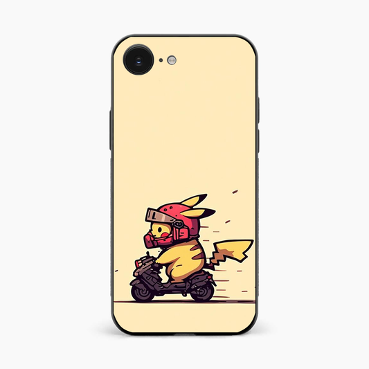 Cute Biker Pikachu Iphone 17e Back Cover