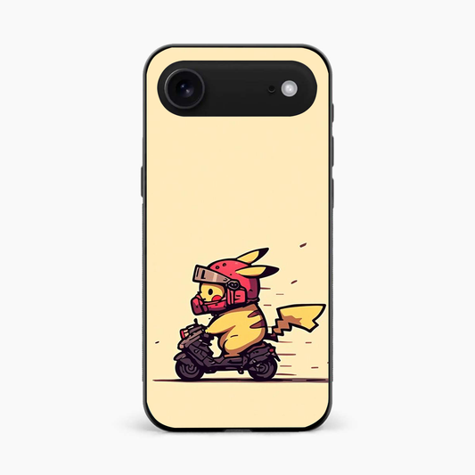 Cute Biker Pikachu Iphone 17 Air Back Cover