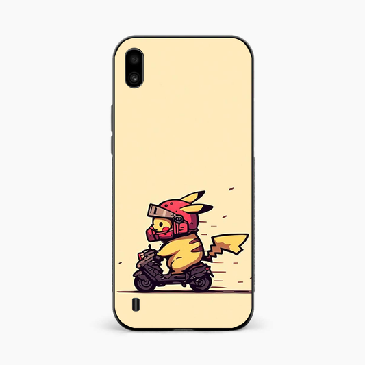 Cute Biker Pikachu Samsung A10 Back Cover