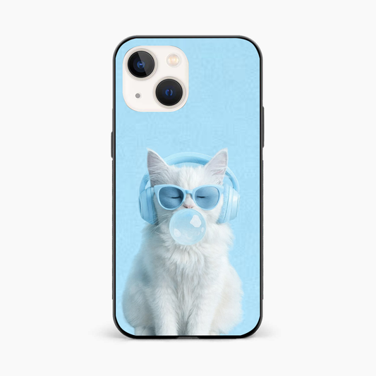 Cute Kitty Music Vibes Iphone 13 Mini Back Cover