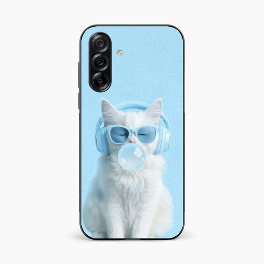 Cute Kitty Music Vibes Samsung A36 Back Cover