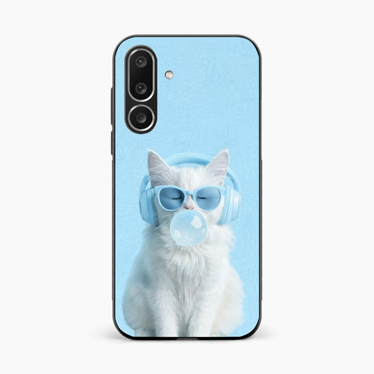 Cute Kitty Music Vibes Samsung M36 Back Cover
