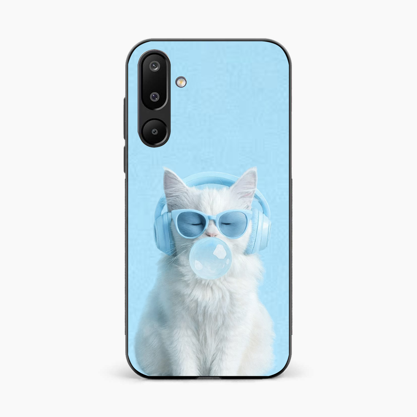 Cute Kitty Music Vibes Samsung M16 Back Cover