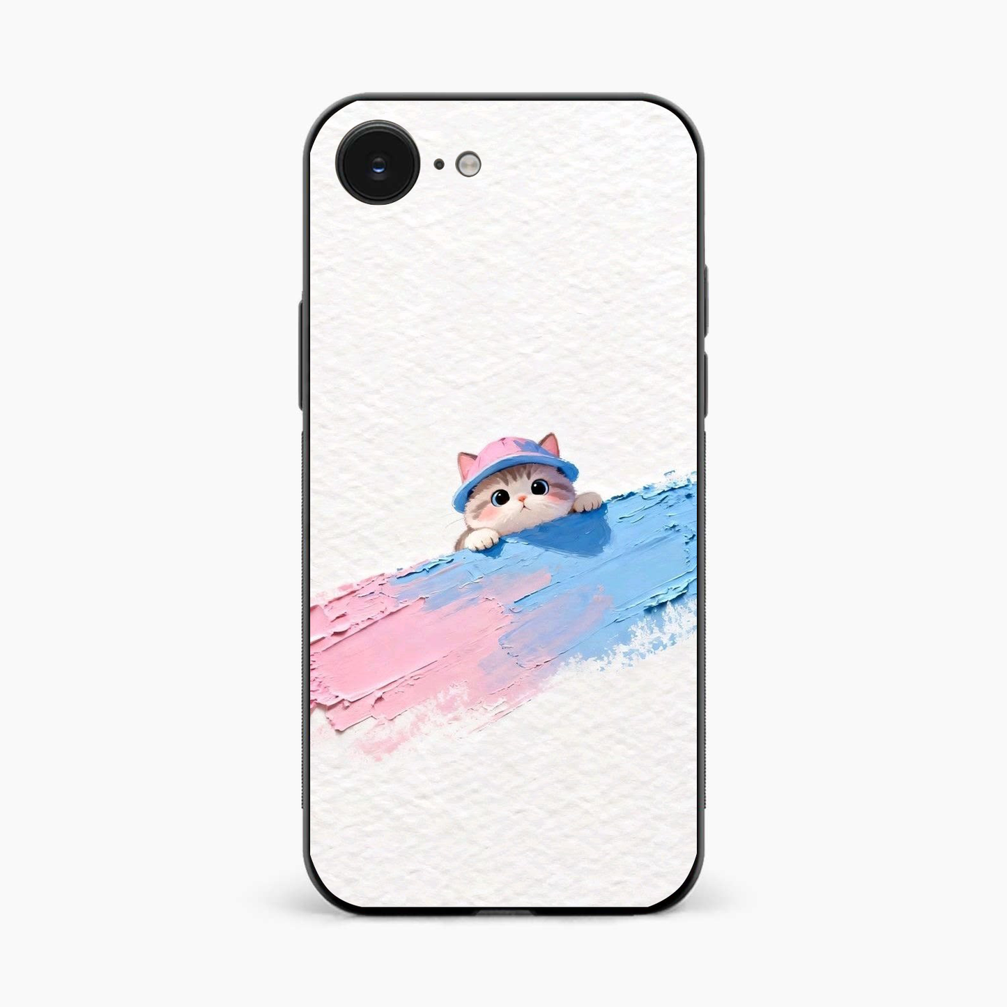 Cute Peekaboo Kitty Iphone 16e Back Cover