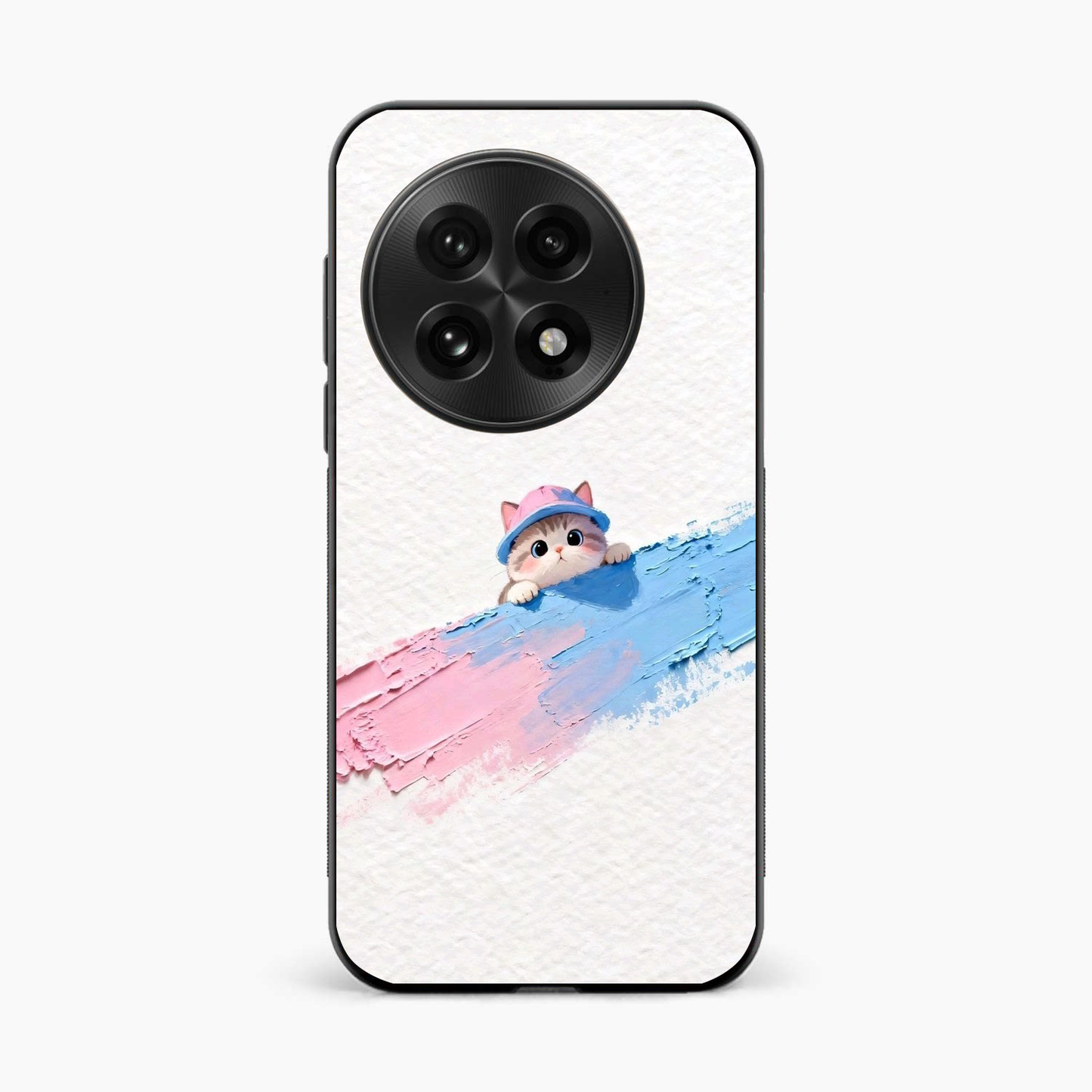 Cute Peekaboo Kitty OnePlus 13 Back Cover