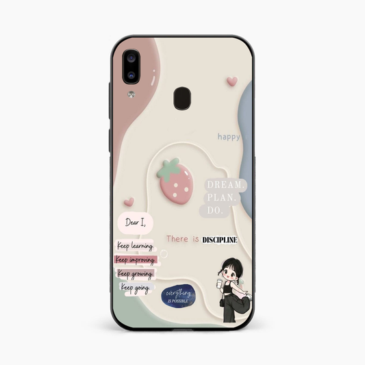 Dream Plan Do Vibes Samsung A20 Back Cover
