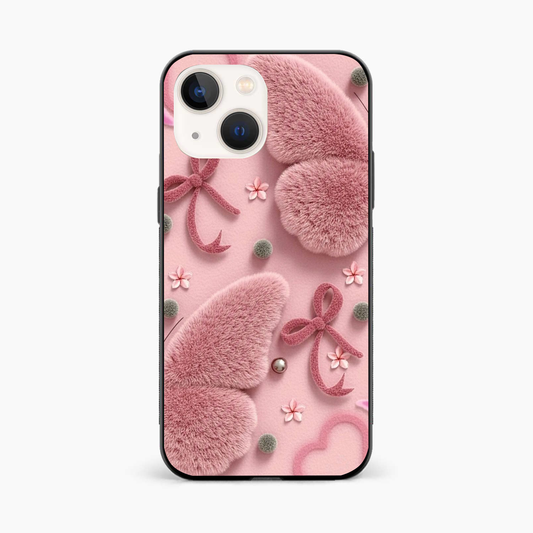Dreamy Pink Plush Iphone 13 Mini Back Cover