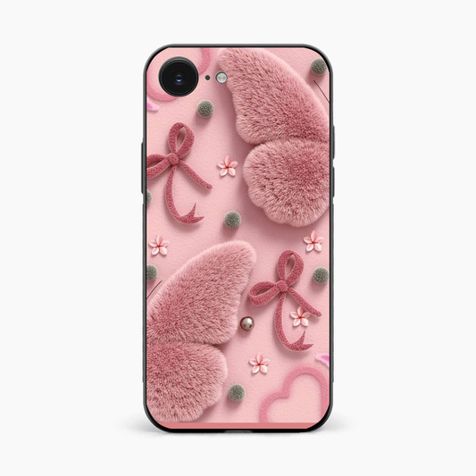 Dreamy Pink Plush Iphone 16e Back Cover