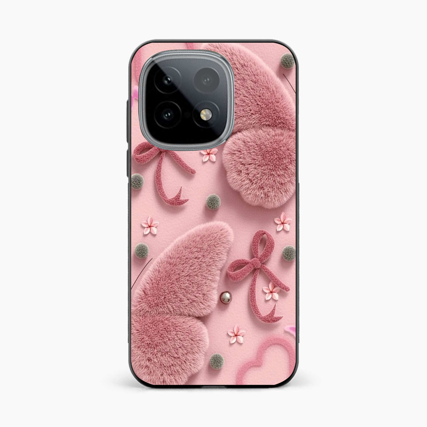 Dreamy Pink Plush Iqoo 15 5G Back Cover