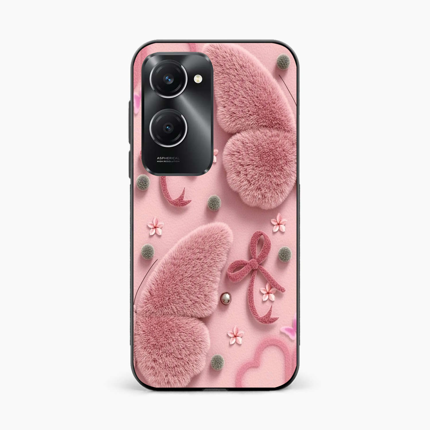 Dreamy Pink Plush Iqoo Z9 Lite 5G Back Cover