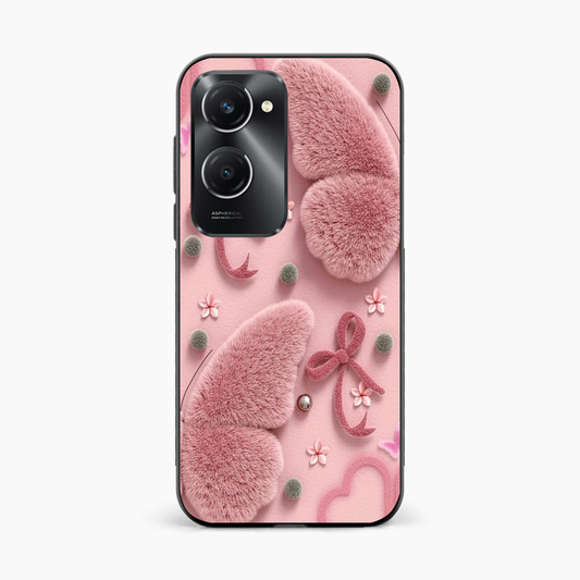 Dreamy Pink Plush Iqoo Z9 Lite 5G Back Cover