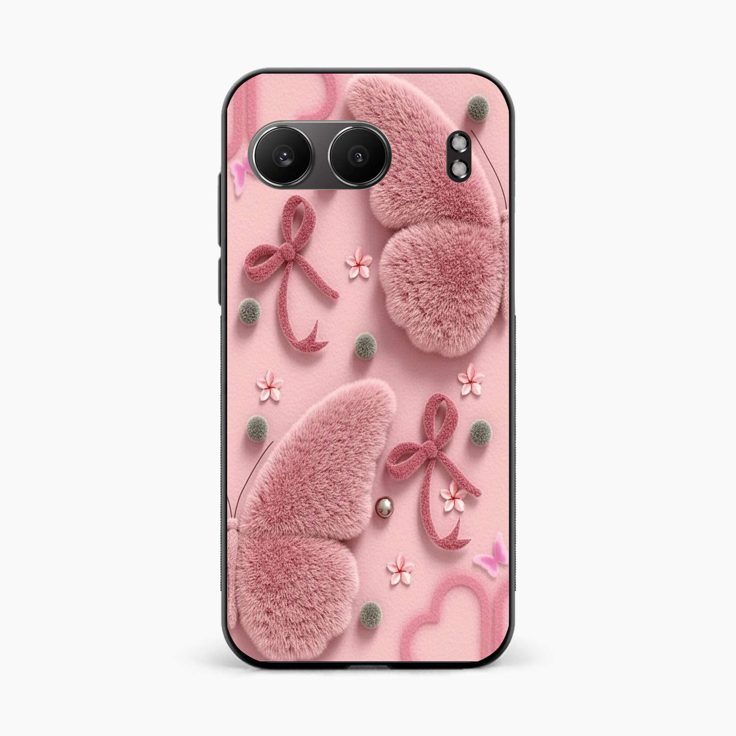 Dreamy Pink Plush OnePlus Nord 4 5G Back Cover