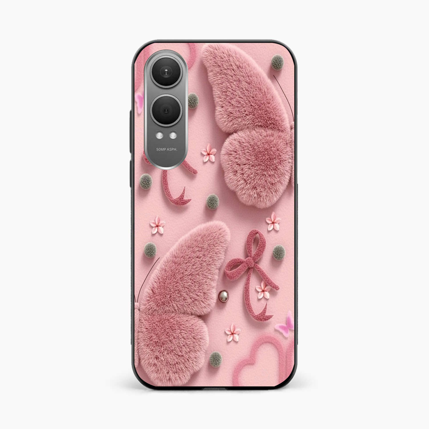 Dreamy Pink Plush OnePlus Nord CE 4 Lite Back Cover