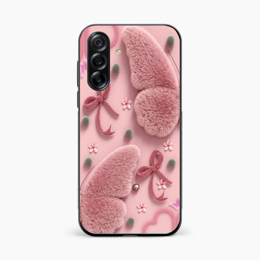 Dreamy Pink Plush Samsung A36 Back Cover